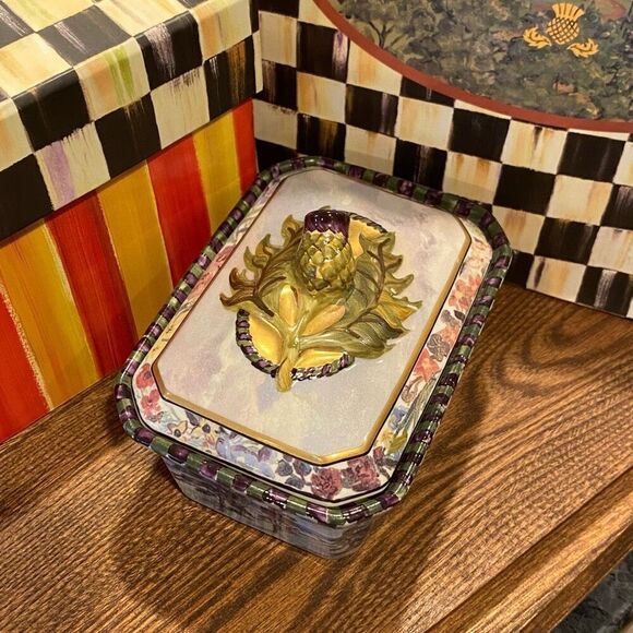 Mackenzie Childs MacLachlan Trinket Box Plus - Picture 6 of 15